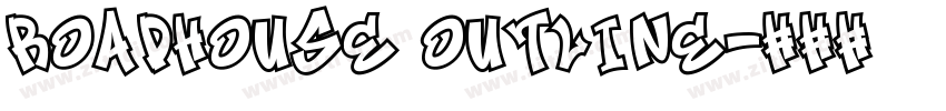 Roadhouse Outline字体转换